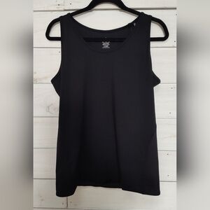 Tommie Cooper Black Lower Back Support Sleeveless Women's Tank Top